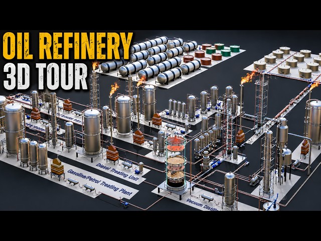 How Crude Oil Becomes Petrol, Diesel And LPG Inside A Refinery