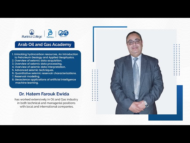 Dr. Hatem Farouq Ewida, Lecture 03, Overview of seismic data processing
