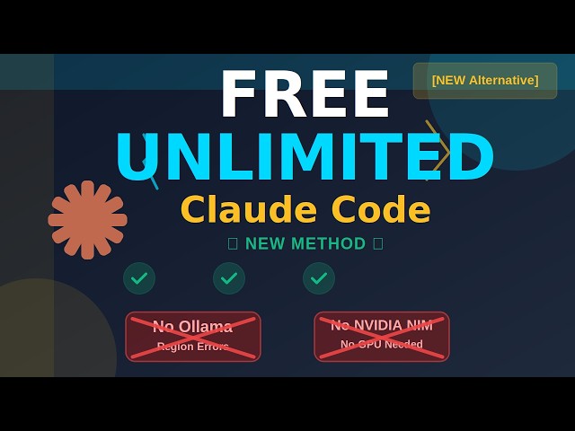 Claude Code FREE UNLIMITED 2026 🤯 (No Ollama, No GPU, No Nvidia Nim)