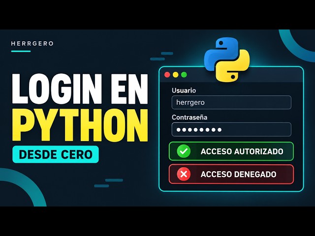 Login básico en Python: aprendé a usar input, if/else y and
