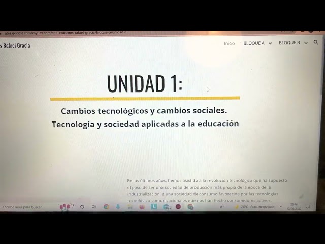 Video introducción E-Portfolio Entornos Virtuales y aprendizaje E-Learning