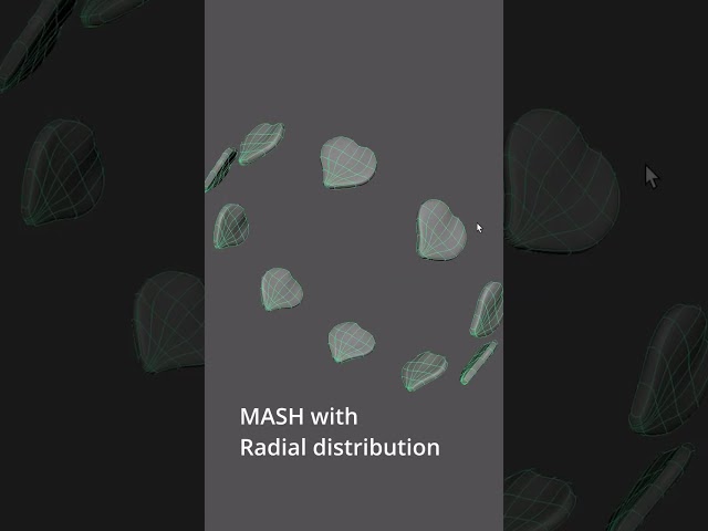 Creating a Procedural Flower with Maya MASH 🌸🔥 | #Shorts