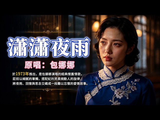 《瀟瀟夜雨》聽哭多少痴情人？💔原唱:包娜娜｜1973年經典老歌，雨越下越深，思念越來越痛#懷舊經典#經典老歌#華語經典｜#歌曲 #song #Cover #Mandopop