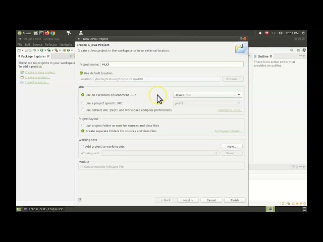 Setting a Default JRE in Eclipse