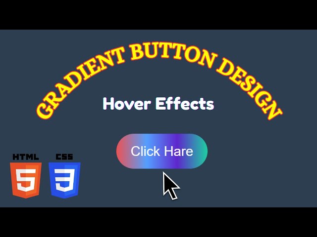 Animated Gradient Button using HTML and CSS | CSS Hover Effects