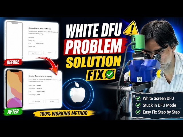 #live White DFU Problem Fix 🔥 100% Working Solution for iPhone DFU Mode #deadiphonerepair #akinfo