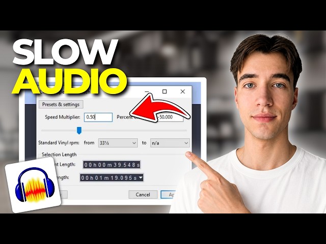 How to Slow Down Audio in Audacity | Tutorial 2026