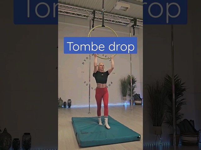 Aerial hoop/lyra tombe drop #aerialhoop #aerialhooptricks #lyra #lyrahoop #shorts