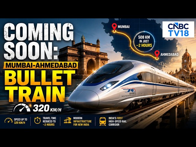 India’s First Bullet Train Is Coming Soon As Mumbai-Ahmedabad Corridor Targets 320 km/h Speed | N18V