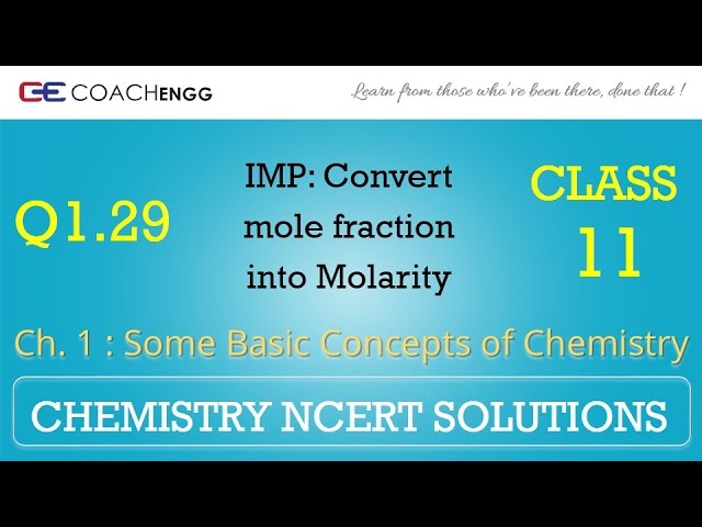 Some Basic Concepts of Chemistry Q1.29 Chapter 1 NCERT solutions CHEMISTRY Class 11
