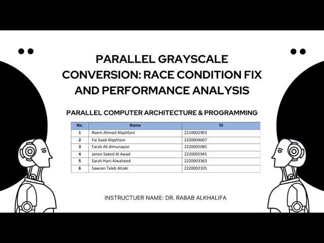 Parallel Grayscale Conversion: Race Condition Fix and Performance Analysis