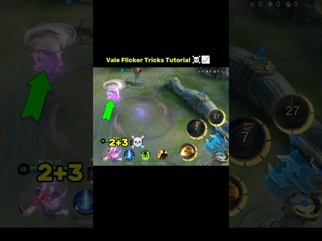 New Vale Flicker Tricks ☠️📈 #vale #ml2b #tutorial #shorts