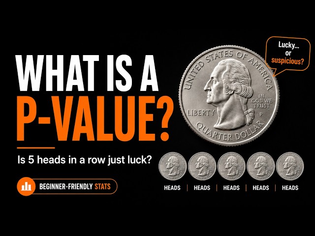 P-Value Explained for Beginners: Is 5 Heads Just Luck?