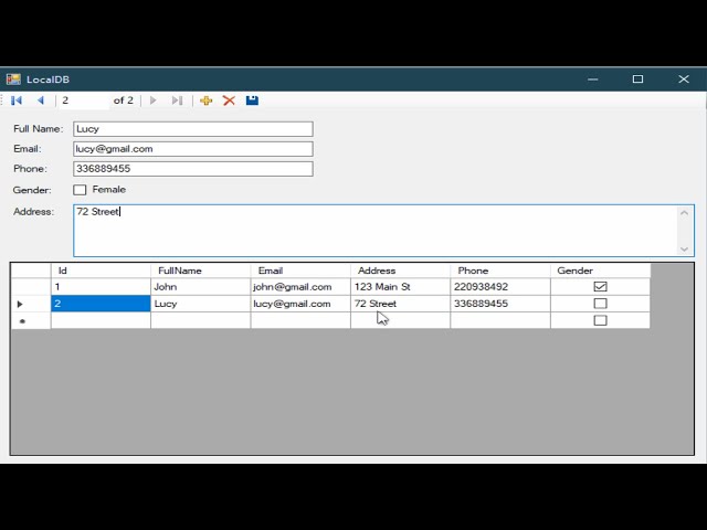 C# Tutorial - How to Connect and Use Local Database in Visual Studio 2019 | FoxLearn