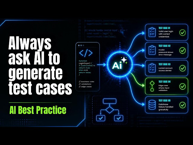 TAMIL ALWAYS ASK AI TO GENERATE TEST, AI BEST PRACTICES| InterviewDOT