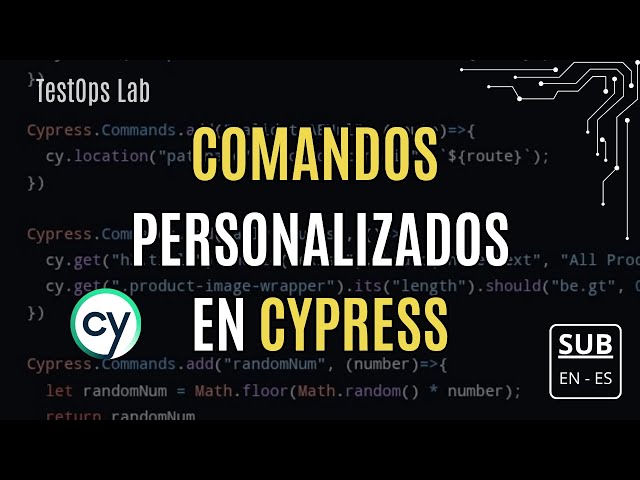 Cypress: Create custom commands and use them in tests