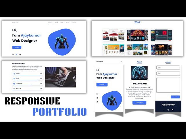 How to Make a Responsive Modern Portfolio Website | Html CSS JS Beginners To Advanced Full Tutorial