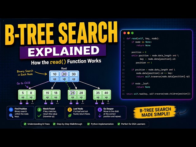 How B-Tree Search Works
