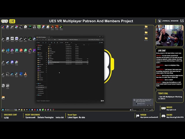 UE5 VR Multiplayer Patreon And Members Project