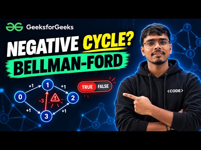 Negative Weight Cycle - GFG POTD | Bellman-Ford Algorithm Full Explanation