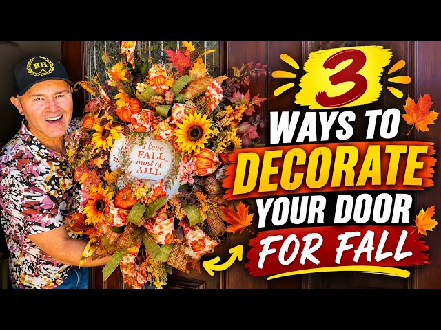 3 Budget Friendly Fall Wreaths ( Step By Step ) / How To Make Fall Wreaths To Sell