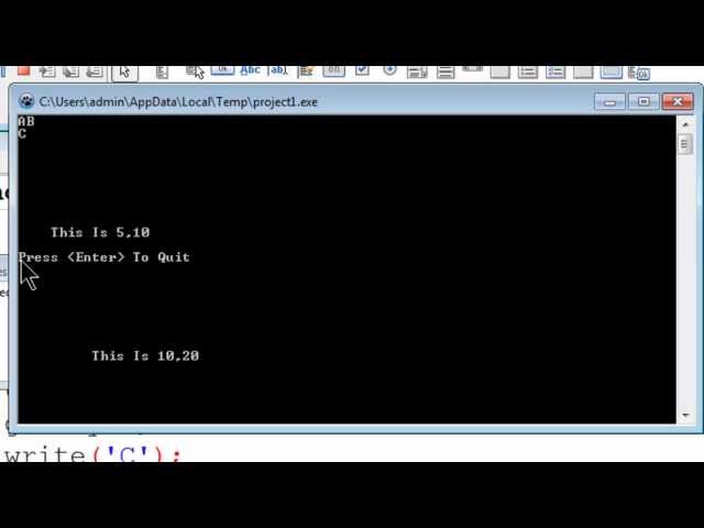 Free Pascal Program Tutorial 19 - Gotoxy Screen Location - Lazarus