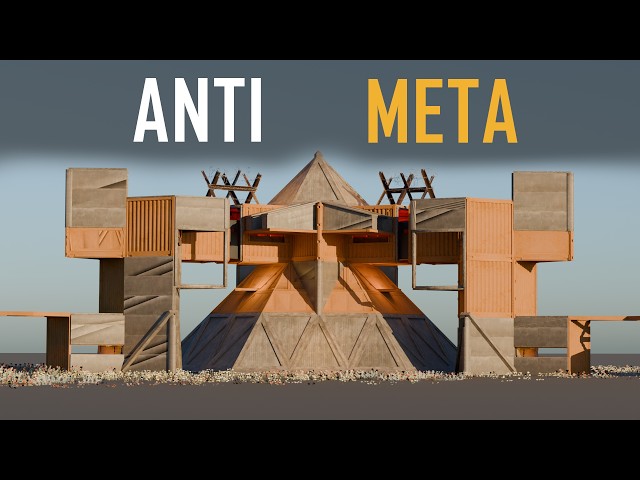 PILLAR - Strong & Defendable TRIO BUNKER Base | 4 WALLS | Turret Pods | RUST 2026