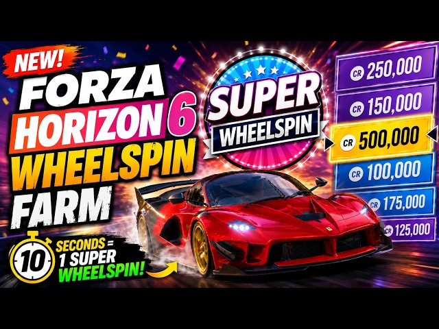 *BEST* Forza Horizon 6 SUPER WHEELSPIN FARM! (After Patch)