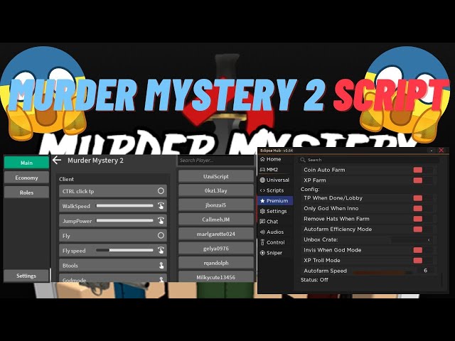 Roblox Murder Mystery 2 OP Script | Auto Farm | God Mode Silent Aim Invisible Kill All | *PASTEBIN*