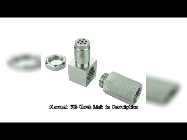 Exhaust Catalyst Rear Oxygen Sensor Spacer 90 Degree Mini Catalyst Lambda O2 Adapter CEL Fix, M18*1.