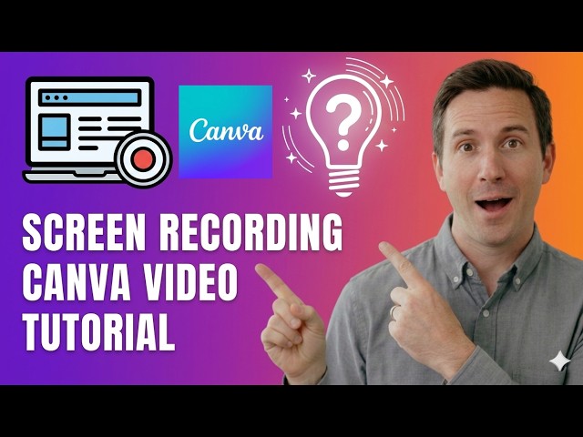 Screen Recording Canva Video Tutorial | Record Your Screen Easily