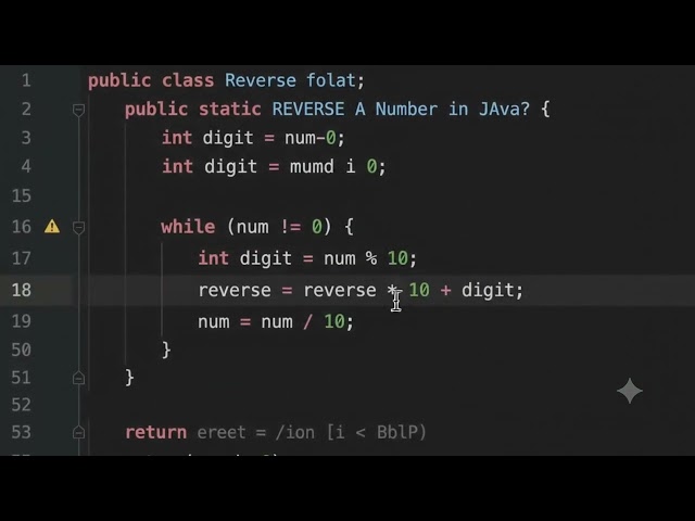 Reverse a Number in Java 🔥 | 12345 → 54321 | #shorts
