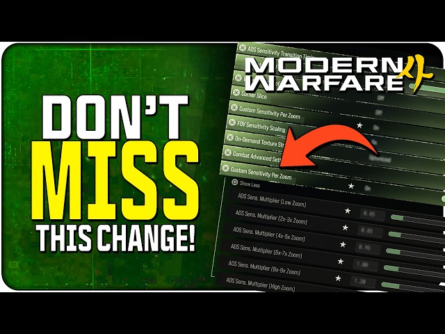 They Changed How ADS Sensitivity Feels! | (MW4 Beta Settings Guide)