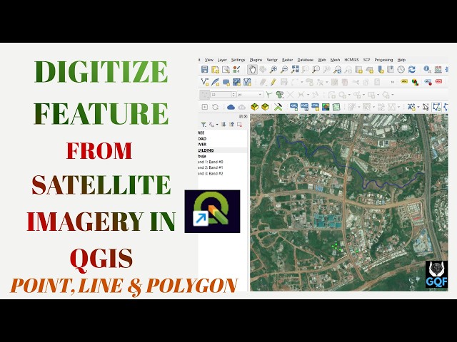 How to Digitize Features: Points, Lines & Polygons Using Satellite Imagery in QGIS | Step-by-Step