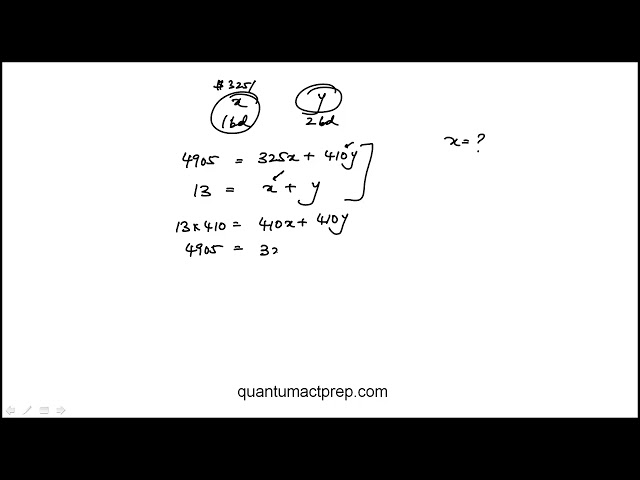 Question 11 ACT Practice Test 2 25MC5 Mathematics