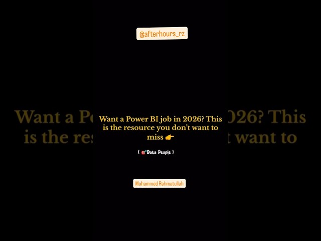 Planning to land a Power BI job in 2026? This is the resource you don’t want to miss.