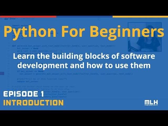 Python for Beginners, Episode 1 [Intro]