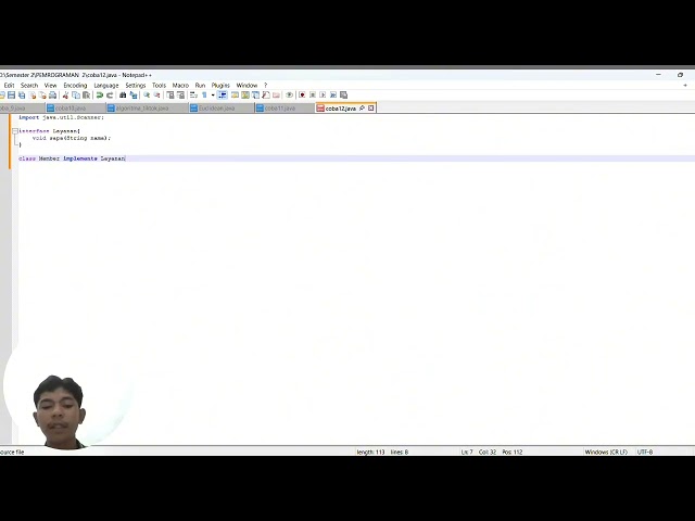 Implementasi Multiple Inheritance Melalui Interface dan Interaksi User via Scanner.