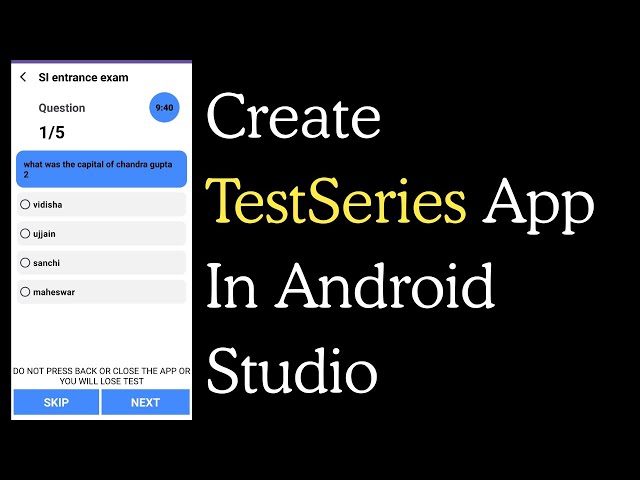 Create TestSeries App in Android Studio || 2026 | Rajjan Sharma