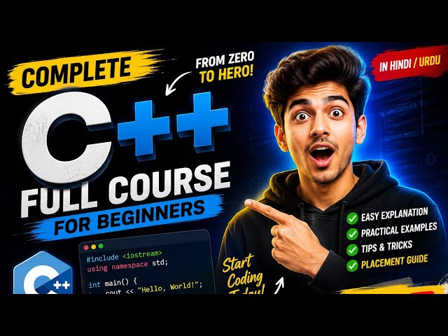 Best c++Complete Course for Beginners 🚀 | Learn C++ From Zero to Hero