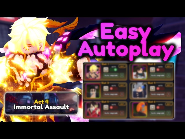 Easiest Way to Autoplay Act 4 Raid Sorcerer Battlefield | Anime Vanguards