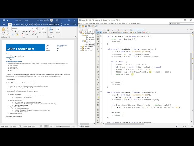 LAB211: Simple Dictionary