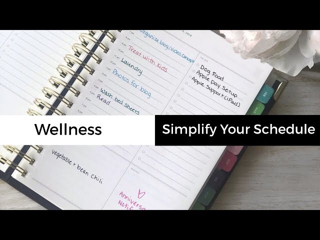 How to Simplify Your Schedule Ft. The Simplified Planner | Minimalism