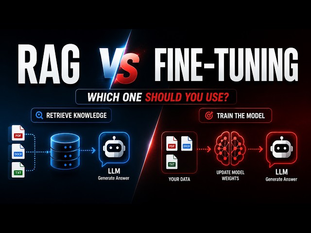 RAG vs Fine-Tuning Explained Simply | Complete Guide for Developers