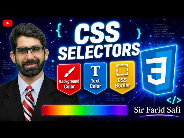 CSS Selectors په پښتو | Element, ID او Class Selector په اسانه زده کړئ | farid safi tv