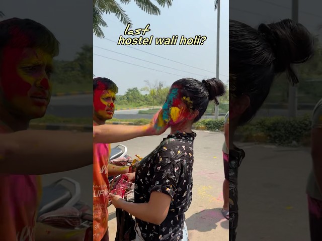 Hostel wali Holi🌈AIIMS Kalyani🥼 (colours, bhang, fun) #collegelife #hostellife #aiims #holi #medico