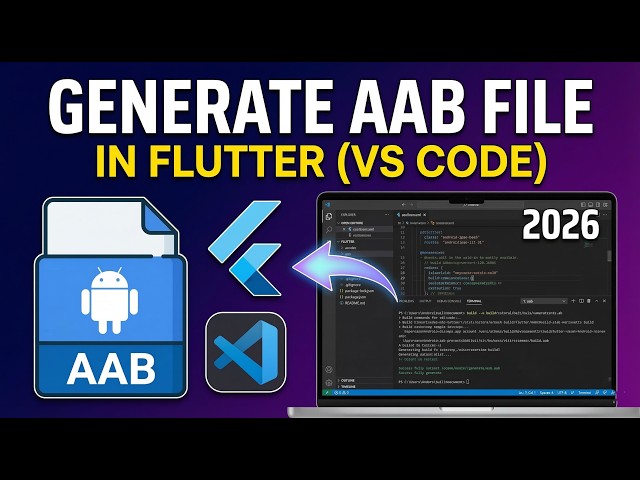 How to Generate AAB File in Flutter | AAB File Flutter mein Kaise Banaye | VS Code Step by Step 2026