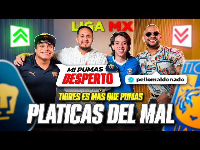 PLÁTICAS DEL MAL/ Invitado PELLO MALDONADO/ LIGA MX/ TIgres mas que Pumas/ Pumas desperto