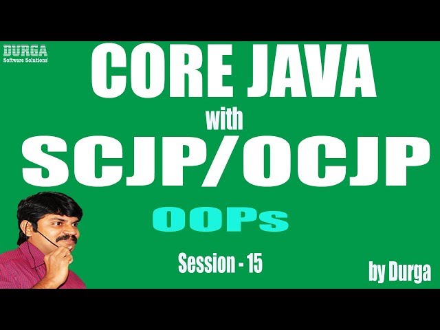 Core Java With OCJP/SCJP: OOPs(Object Oriented Programming) Part-15 || default constructor