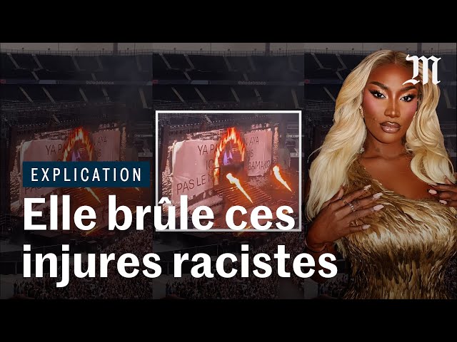 Aya Nakamura « brûle » les injures racistes d’un groupuscule d’extrême droite à son concert